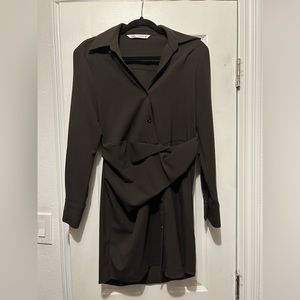 Brown Zara mini dress size XS